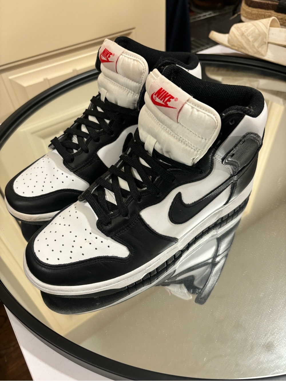 Nike Women’s High-Top Sneakers in Black, White & Red